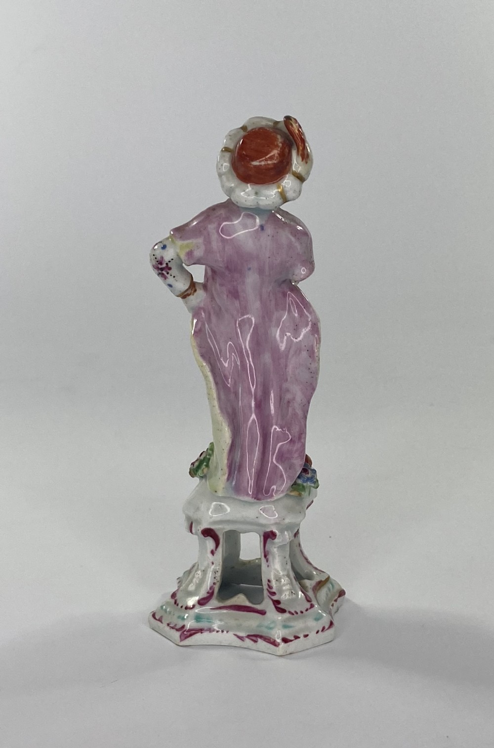 Bow porcelain figure of a Turk, c. 1760. View II