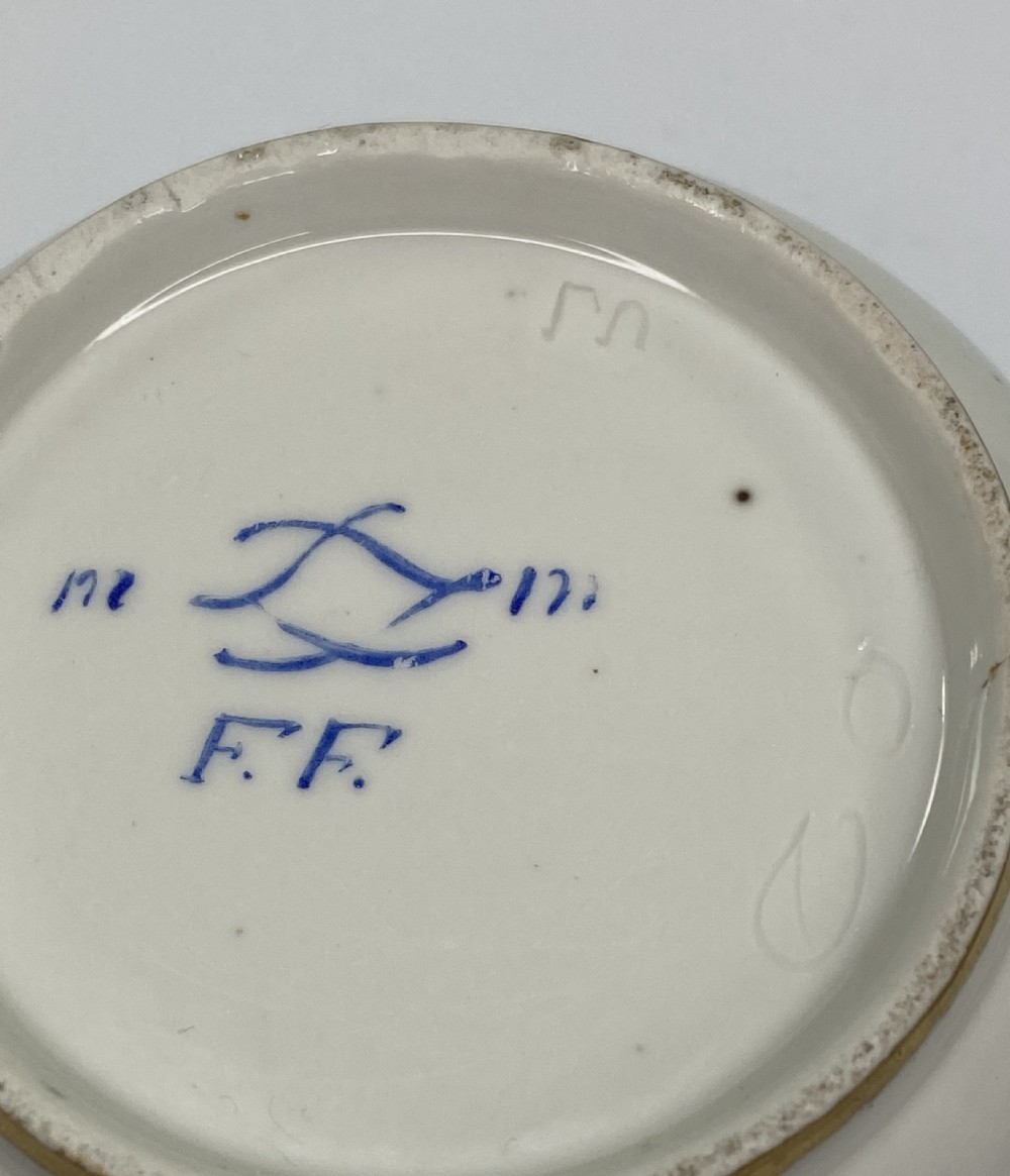 Sevres porcelain sucrier and cover, dated 1783. View IX