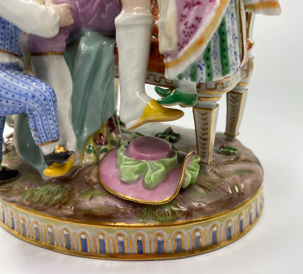 Meissen porcelain group, ‘The Good Father’, c. 1870. View VI