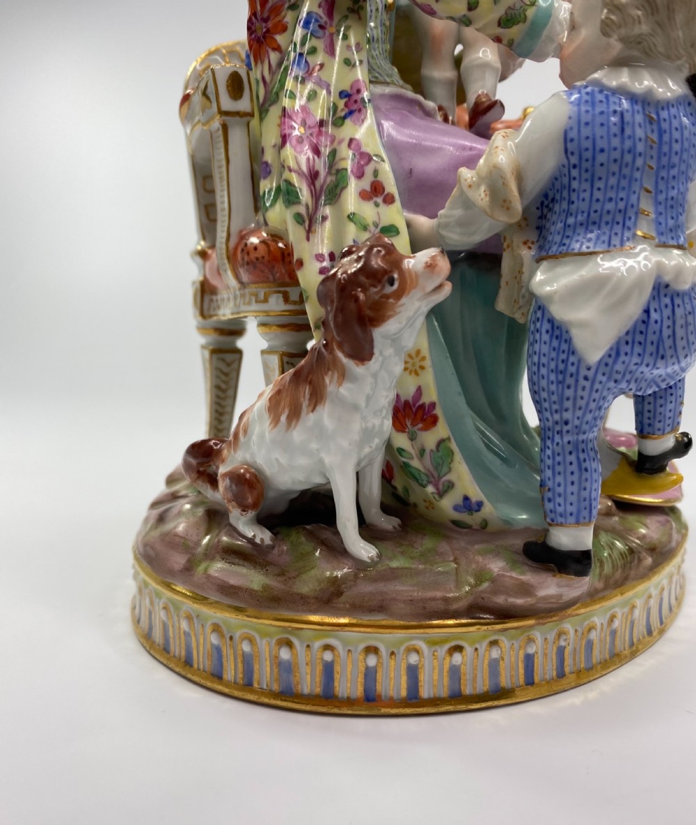 Meissen porcelain group, ‘The Good Father’, c. 1870. View VIII