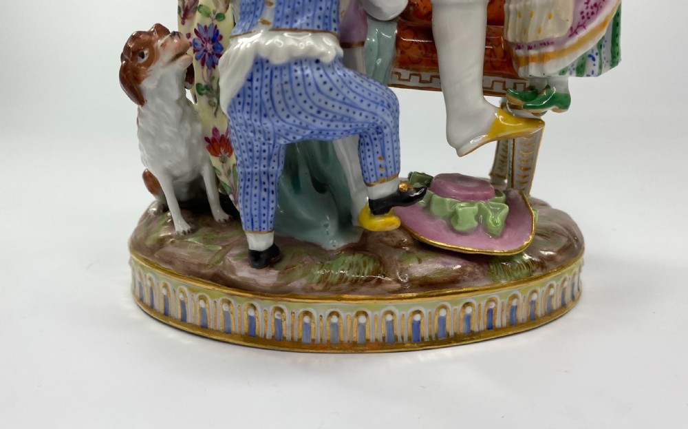 Meissen porcelain group, ‘The Good Father’, c. 1870. View IX