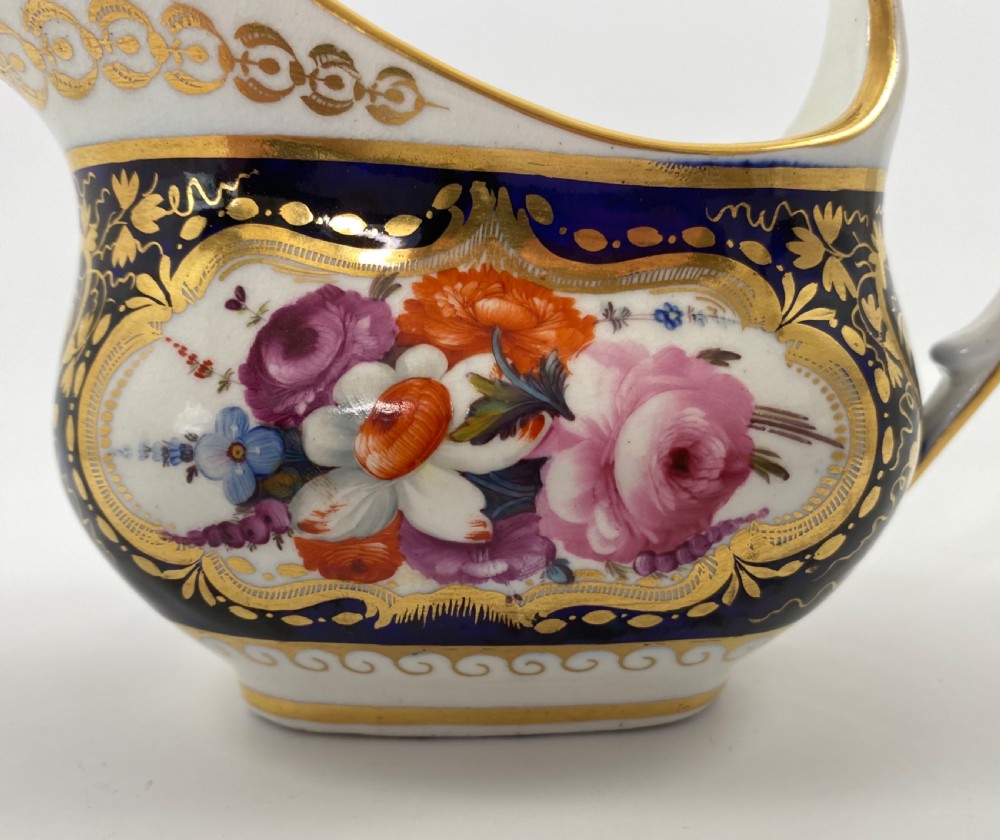 Coalport porcelain cream jug, c. 1830. View II