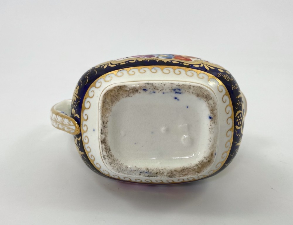 Coalport porcelain cream jug, c. 1830. View VIII