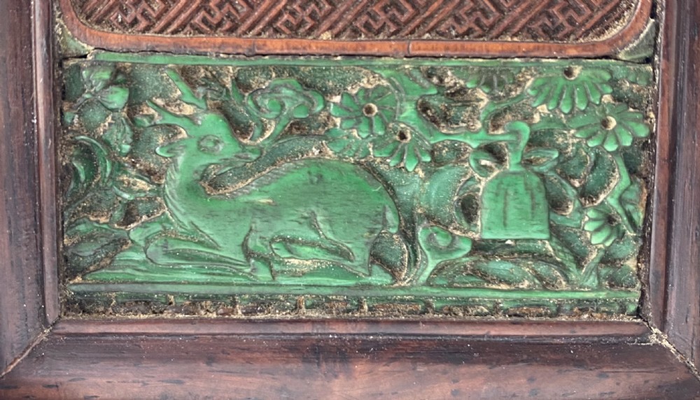 Chinese table screen. Shoulao, early 19th Century. Qing dynasty. View VI