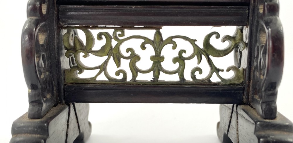 Chinese table screen. Shoulao, early 19th Century. Qing dynasty. View IX