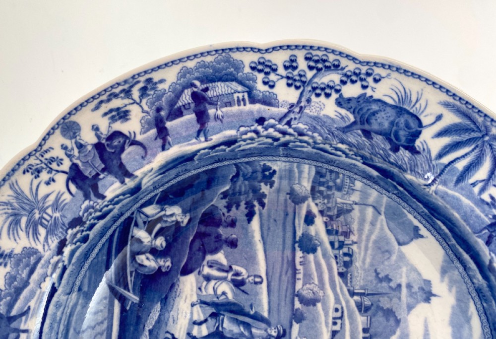 Spode ‘Caramanian series’ dish, c. 1810. View IV