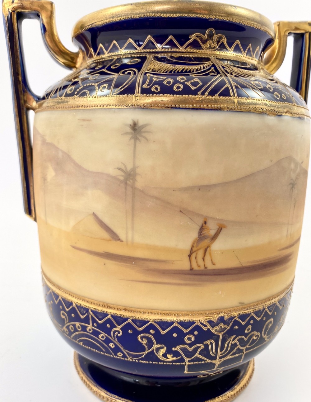 Pair large Noritake ‘Camels’ vases, c. 1925.  View IX