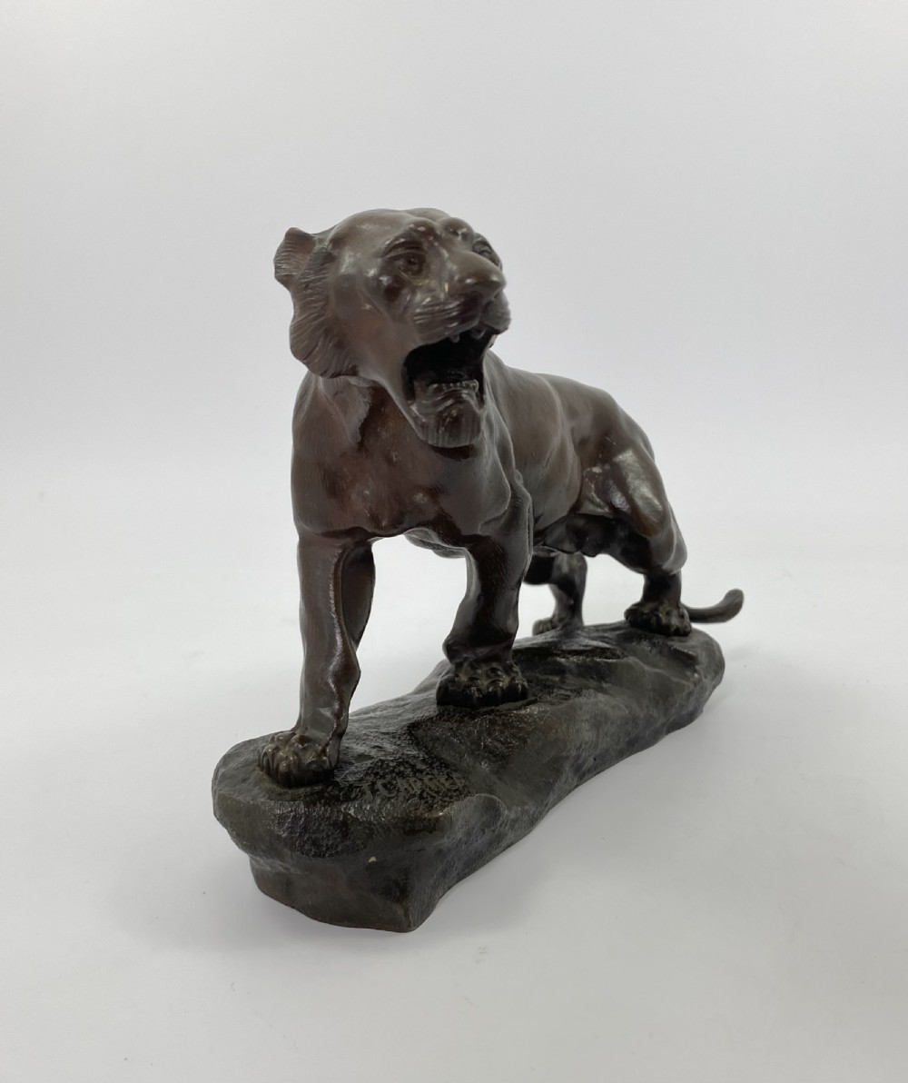 Thomas Francois Cartier bronze Panther, c. 1910. View III