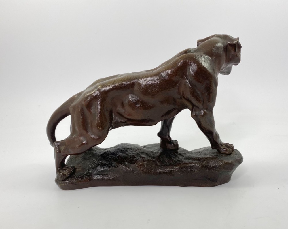 Thomas Francois Cartier bronze Panther, c. 1910. View V