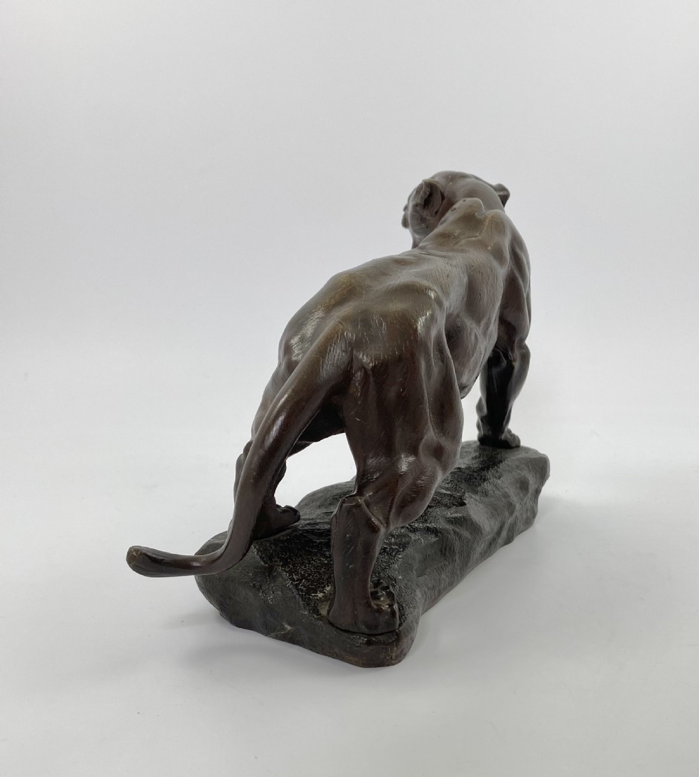 Thomas Francois Cartier bronze Panther, c. 1910. View VII