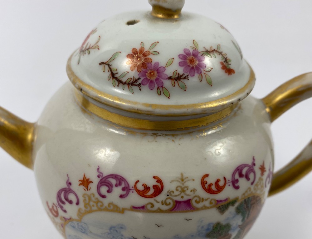 Chinese ‘Meissen’ style teapot. c. 1760. Qianlong Period. View VII