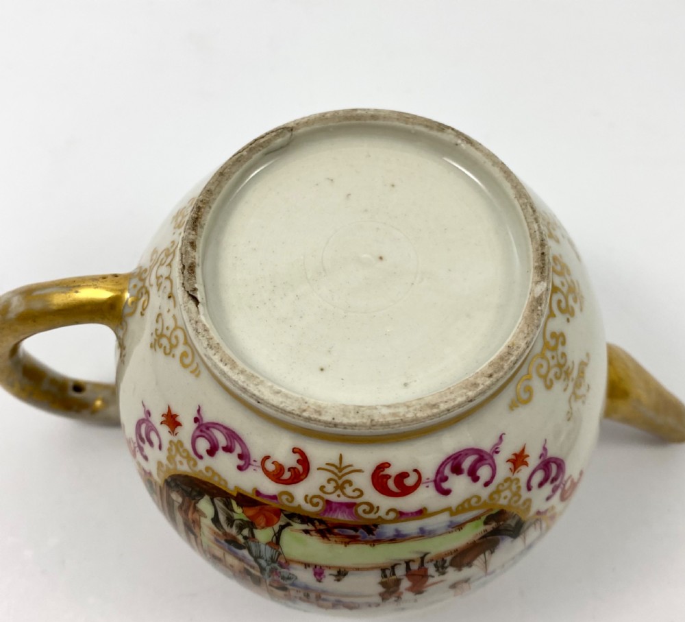 Chinese ‘Meissen’ style teapot. c. 1760. Qianlong Period. View X