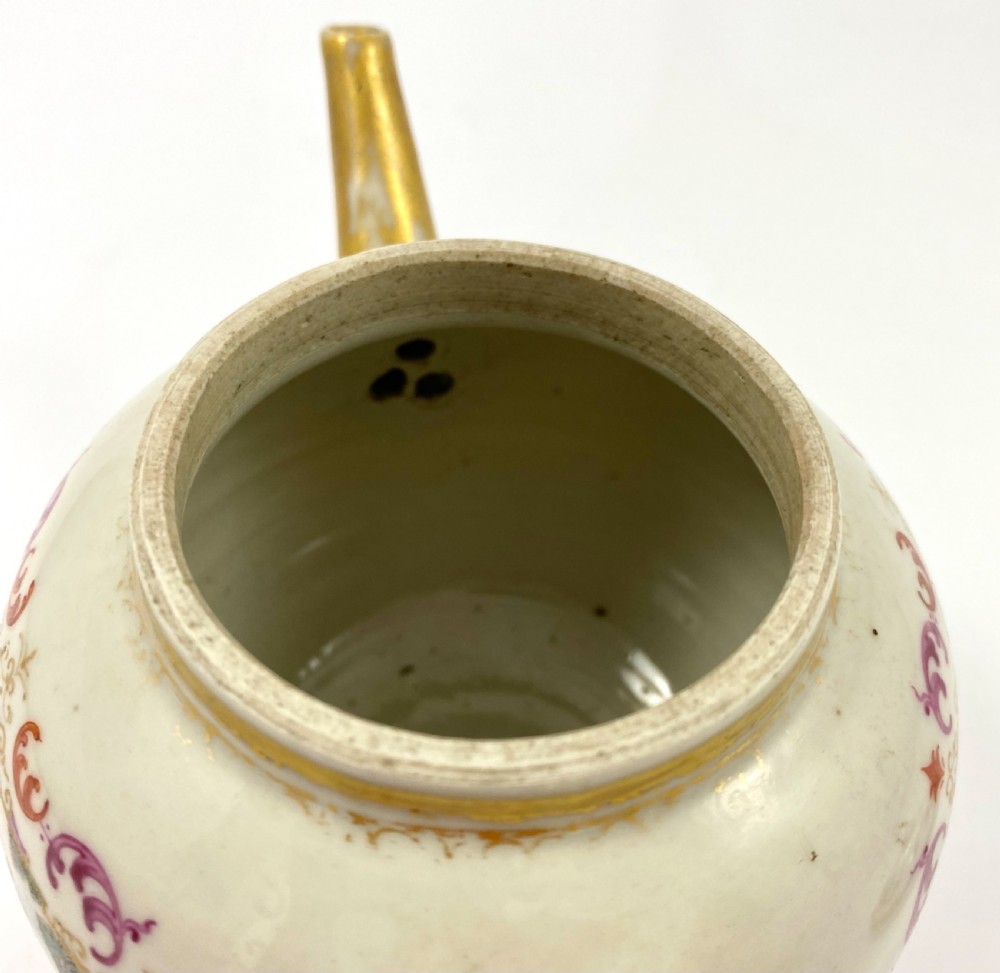 Chinese ‘Meissen’ style teapot. c. 1760. Qianlong Period. View XI