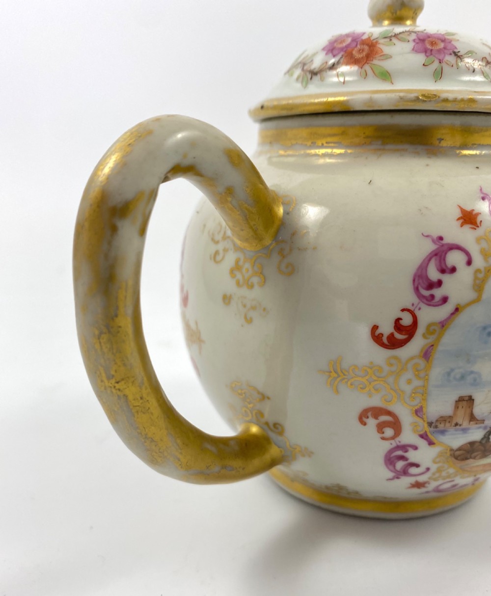 Chinese ‘Meissen’ style teapot. c. 1760. Qianlong Period. View XIII