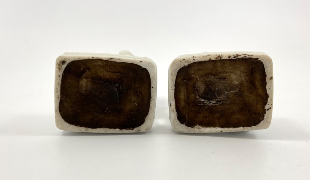 Pair blanc de chine Dogs of Fo, c. 1700. Kangxi Period. View XIII