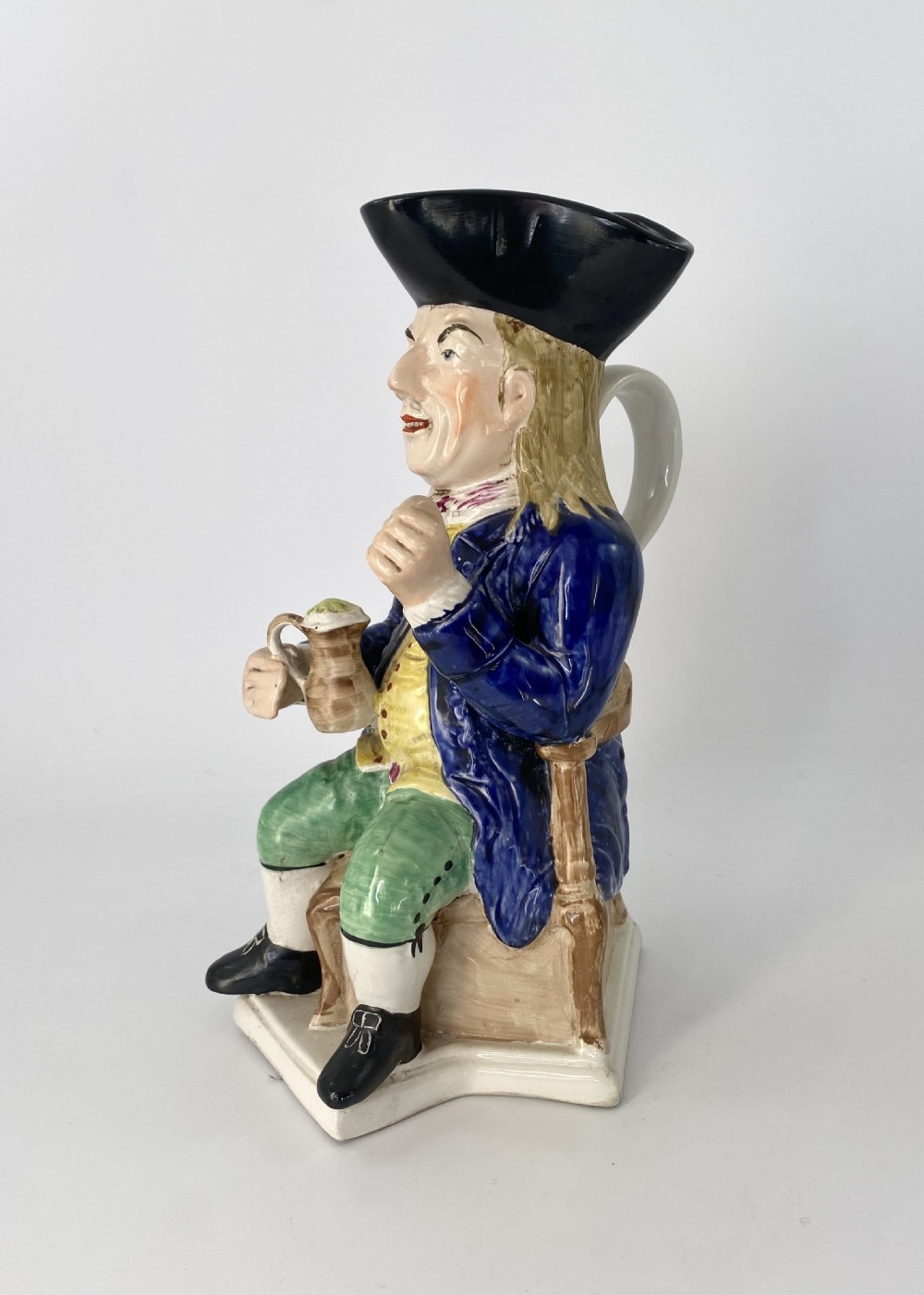 Staffordshire ‘Squire’ Toby jug. William Kent, c. 1890. View III