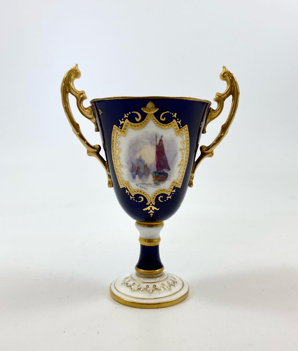 Royal Crown Derby vase, William Dean,  c. 1915.