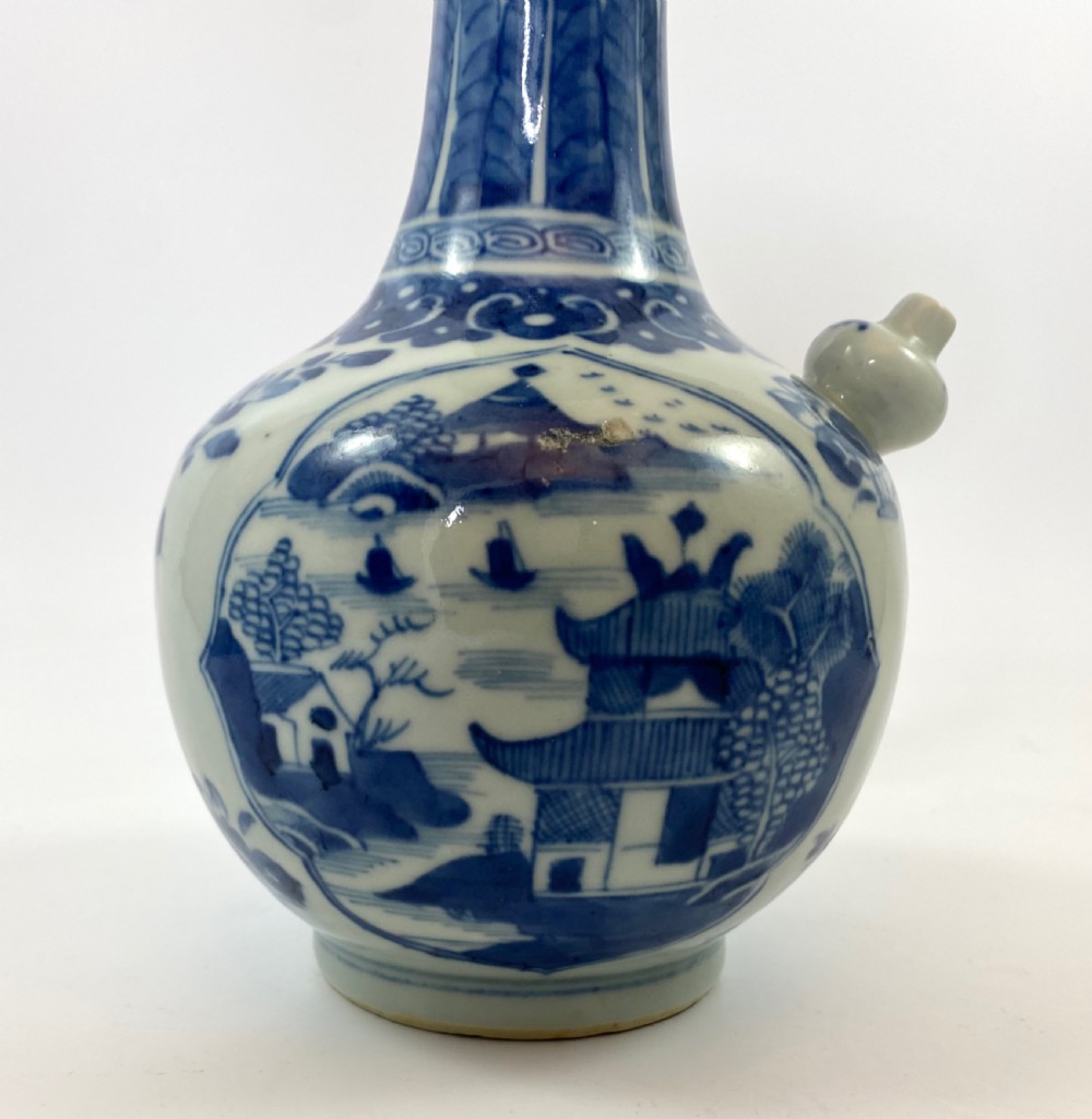 Chinese porcelain kendi, c. 1830. Qing dynasty. View IX