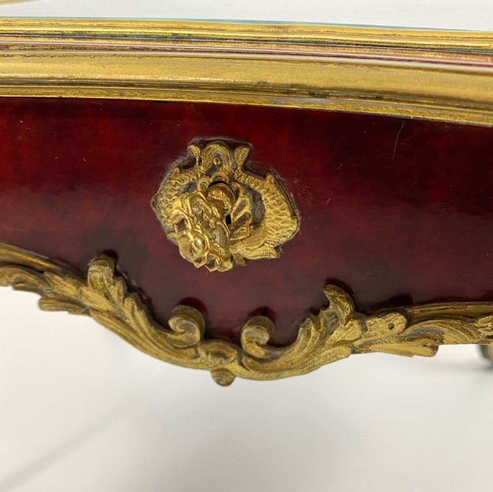 French miniature table bijouterie cabinet, c. 1900. View II