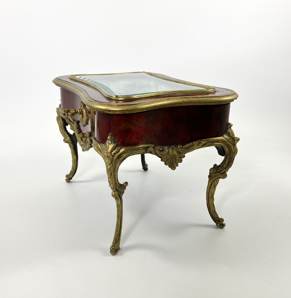 French miniature table bijouterie cabinet, c. 1900. View XII