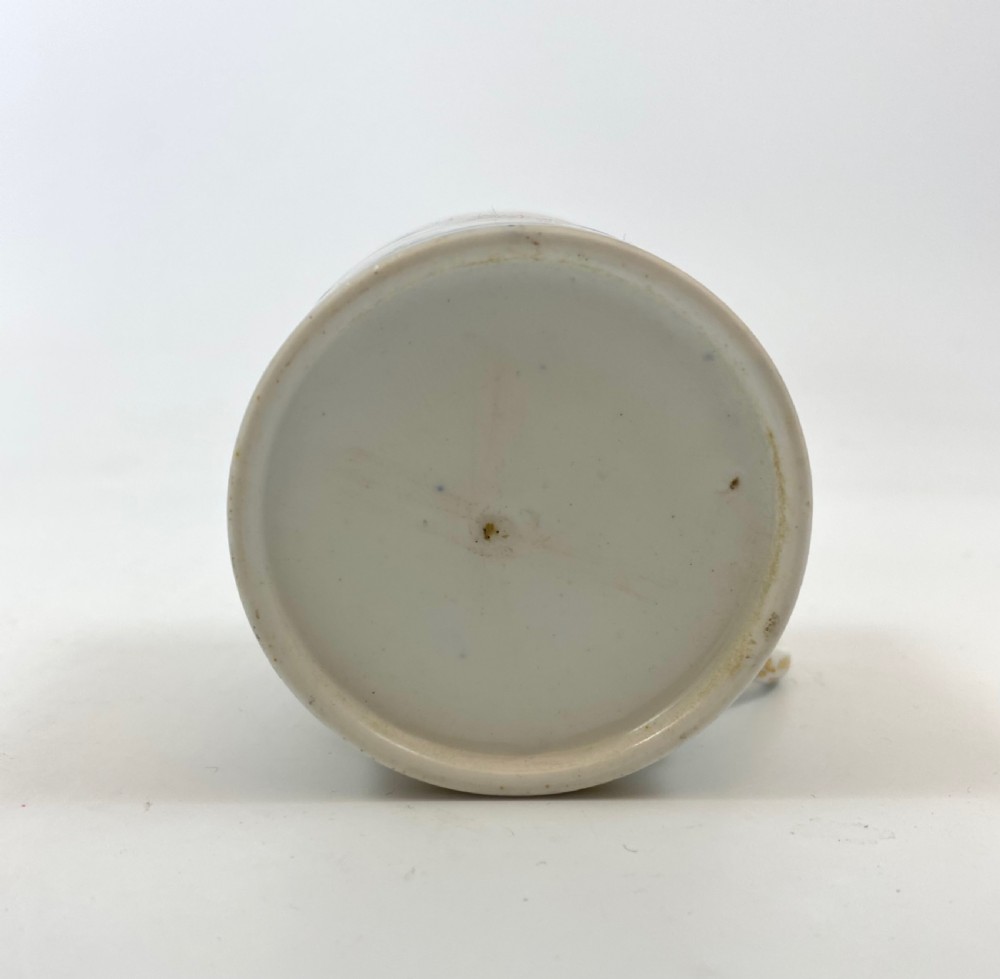 New Hall porcelain coffee can, c. 1810. View VII