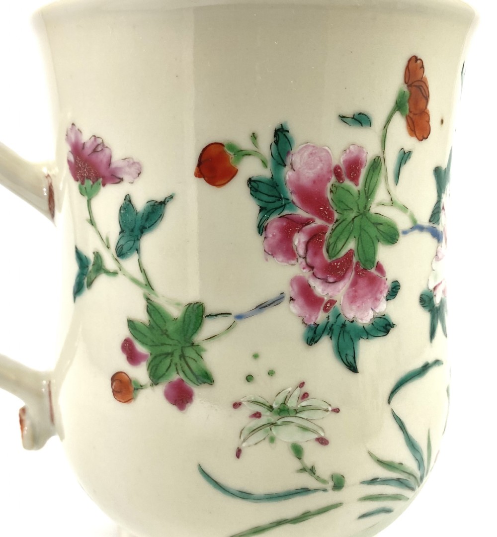 Chinese famille rose mug, c. 1760. Qianlong Period. View X