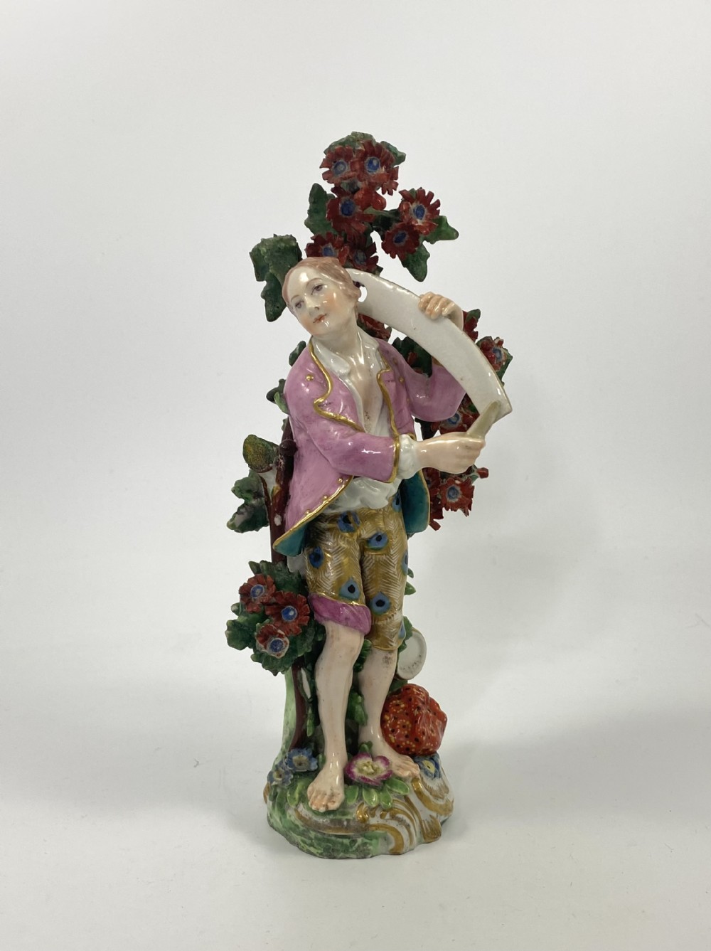 Chelsea porcelain figure of a Farmer, c. 1760.