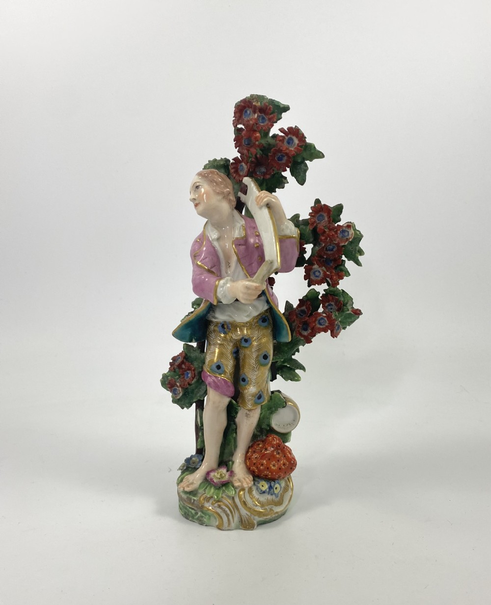 Chelsea porcelain figure of a Farmer, c. 1760. View II
