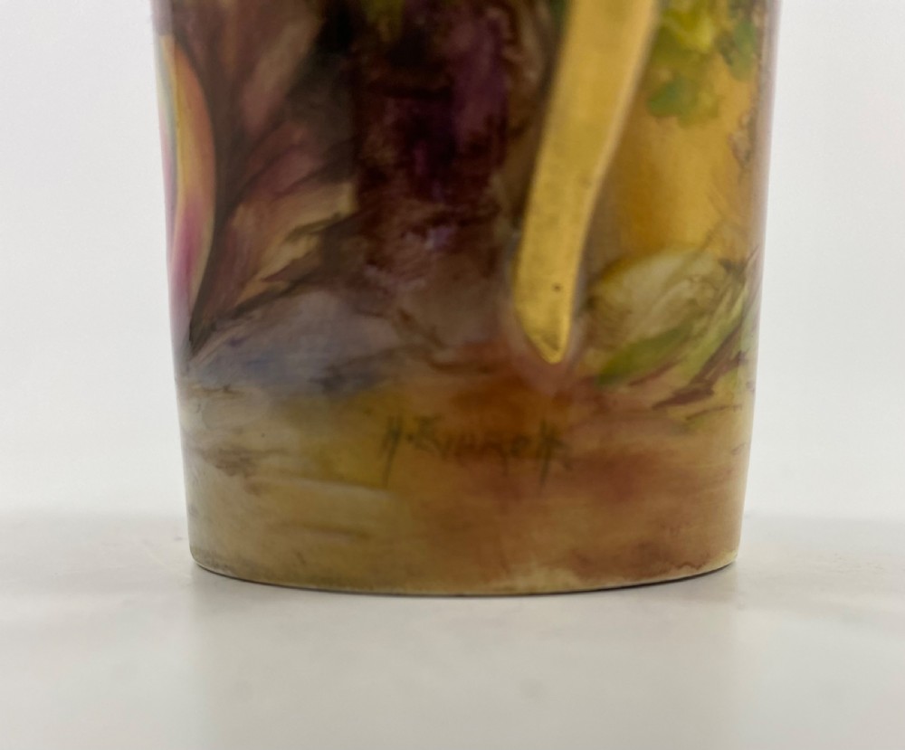 Royal Worcester ‘Fruit’ coffee can and saucer, dated 1924. View VIII