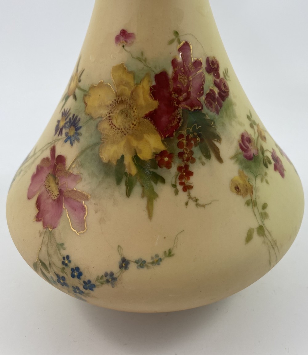 Royal Worcester porcelain vase, dated 1906. View VII