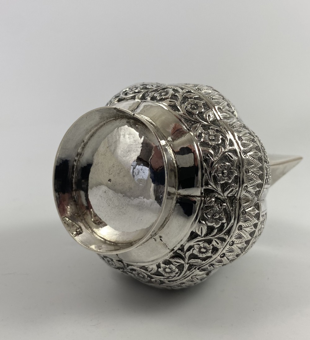 Indian silver three piece teaset, c. 1890. View XXVII