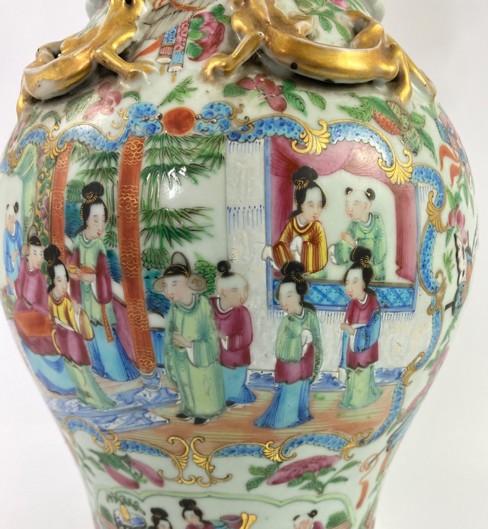 Chinese porcelain vase. Cantonese enamels, c. 1880. Guangxu Period. View IV