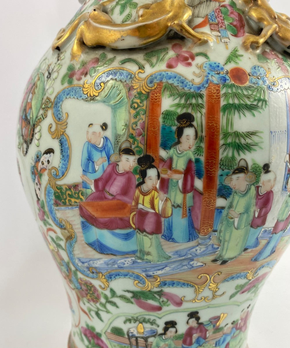 Chinese porcelain vase. Cantonese enamels, c. 1880. Guangxu Period. View V