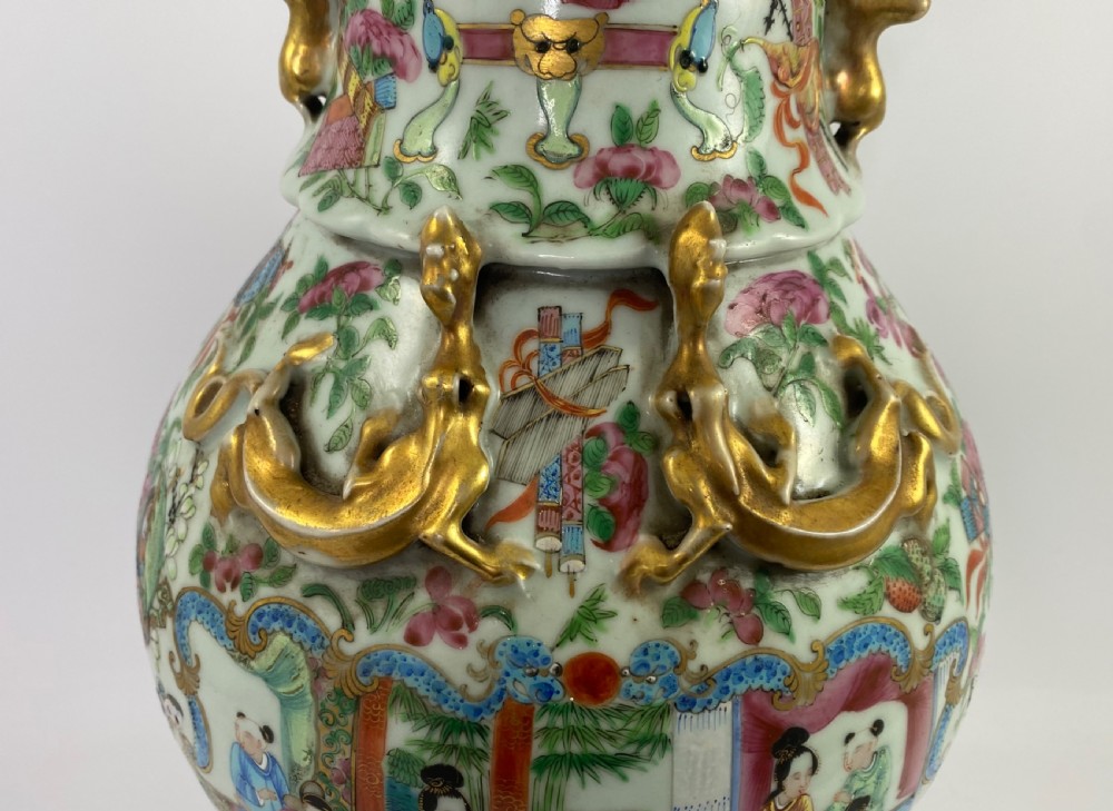 Chinese porcelain vase. Cantonese enamels, c. 1880. Guangxu Period. View VII