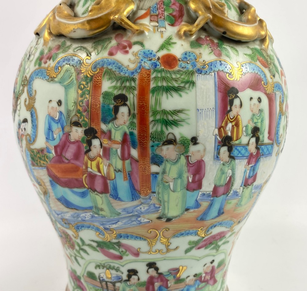 Chinese porcelain vase. Cantonese enamels, c. 1880. Guangxu Period. View VIII