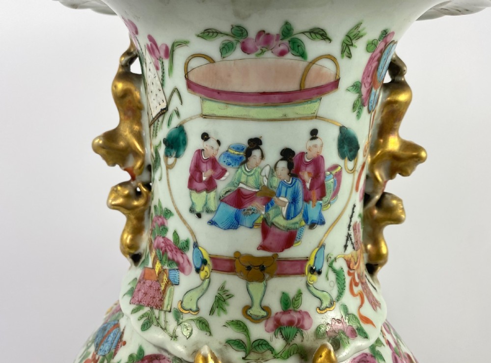 Chinese porcelain vase. Cantonese enamels, c. 1880. Guangxu Period. View IX
