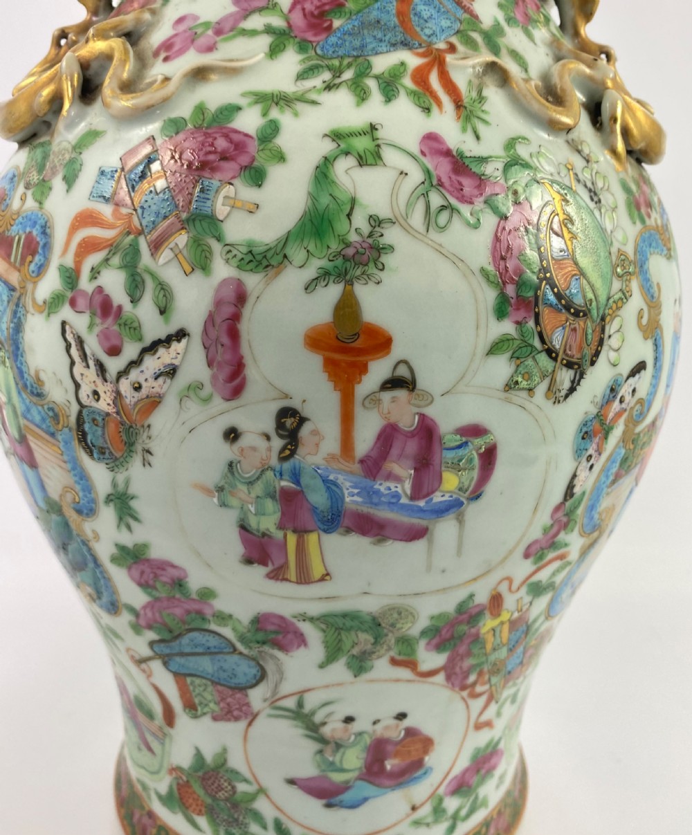 Chinese porcelain vase. Cantonese enamels, c. 1880. Guangxu Period. View XI
