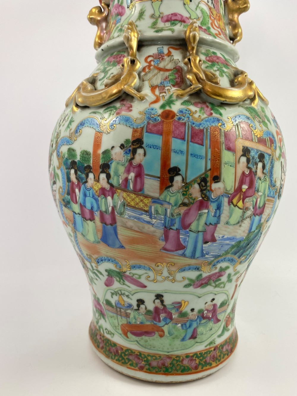 Chinese porcelain vase. Cantonese enamels, c. 1880. Guangxu Period. View XV