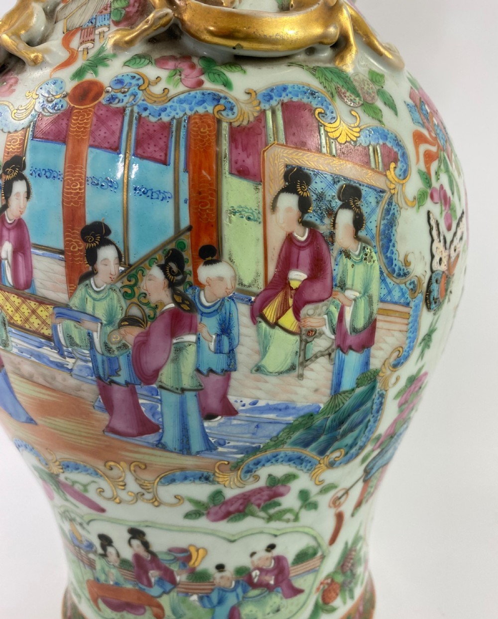 Chinese porcelain vase. Cantonese enamels, c. 1880. Guangxu Period. View XVI