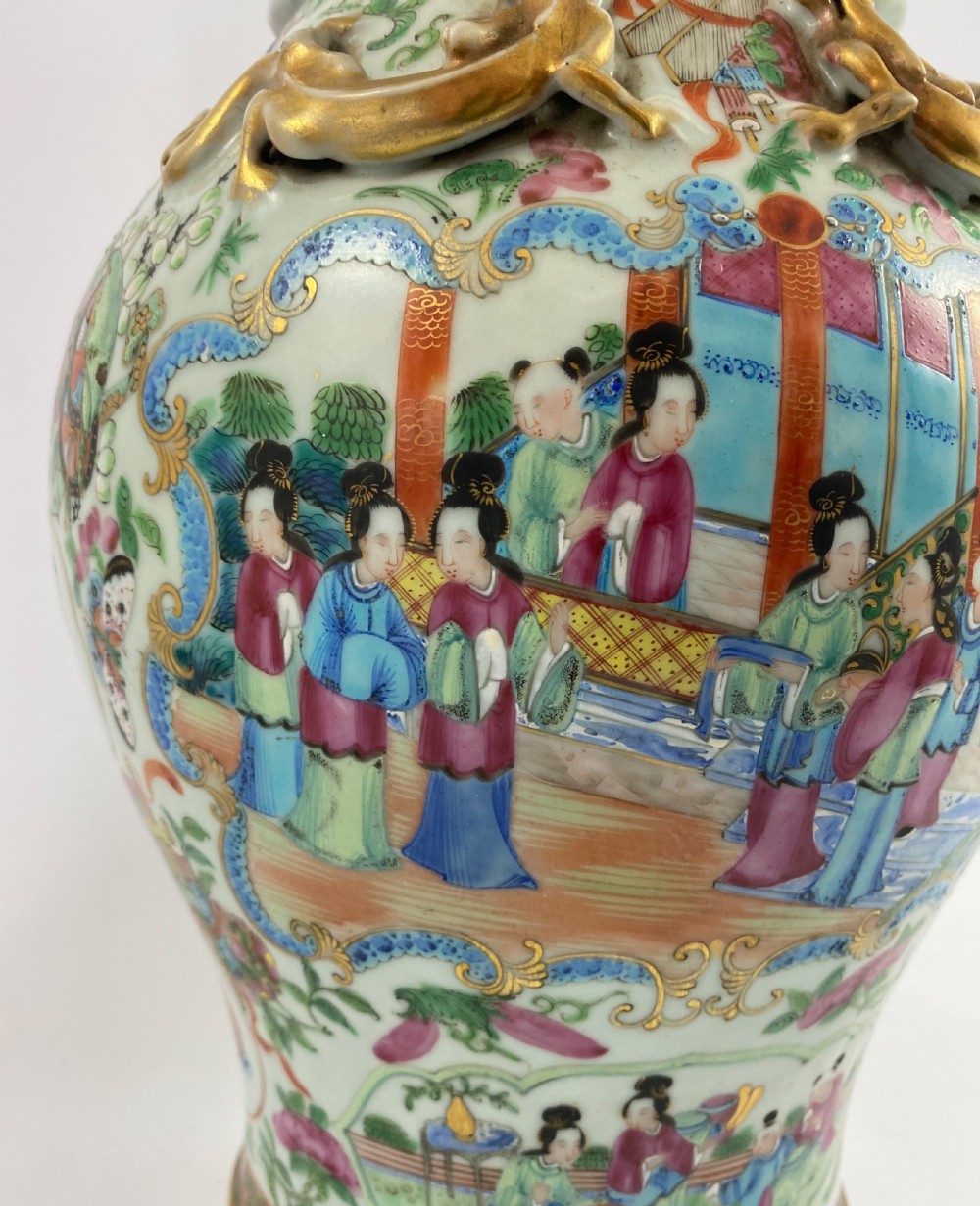 Chinese porcelain vase. Cantonese enamels, c. 1880. Guangxu Period. View XVII