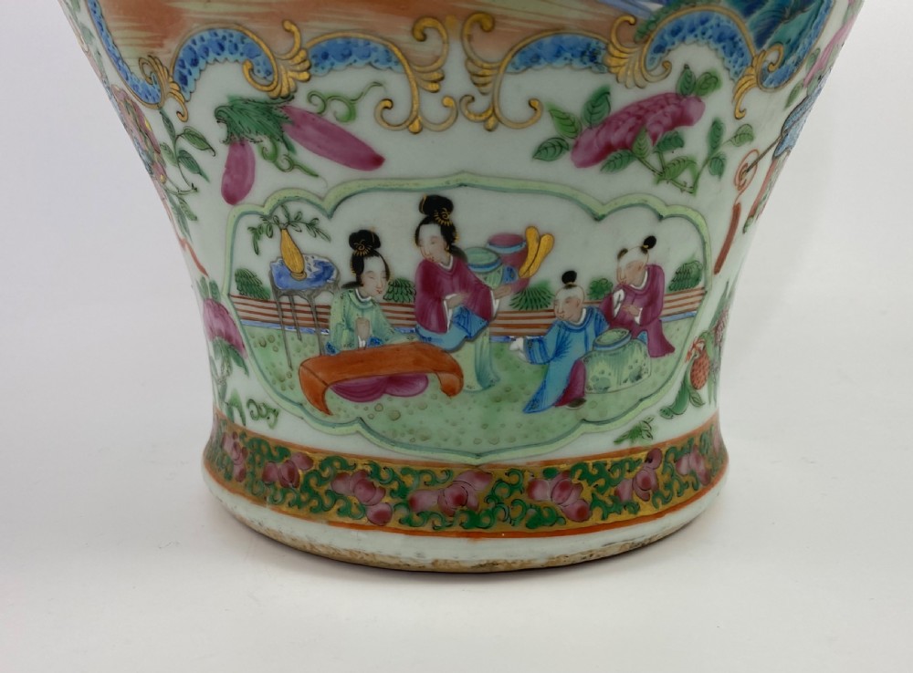 Chinese porcelain vase. Cantonese enamels, c. 1880. Guangxu Period. View XVIII