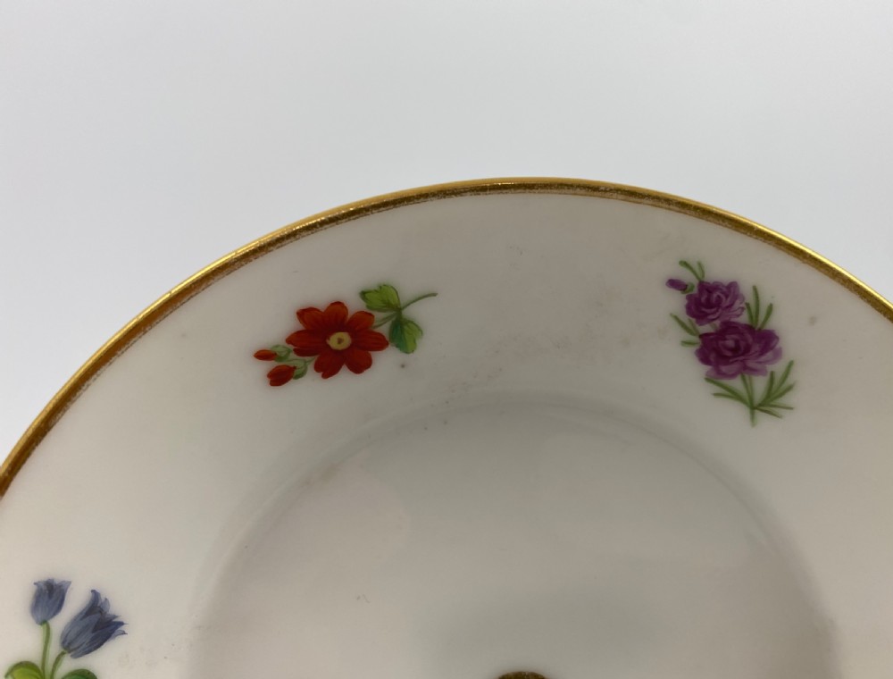 Paris porcelain coffee can & saucer, c. 1830. View IV