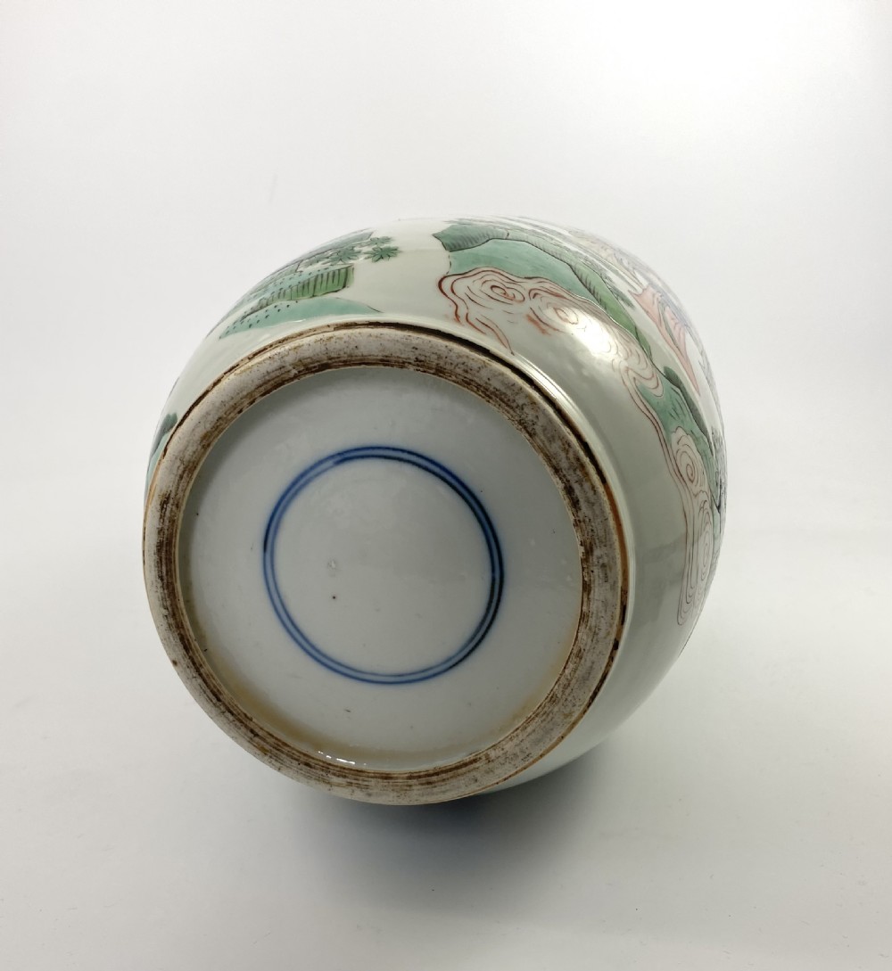 Chinese porcelain rouleau vase, 19th Century, Qing Dynasty. View V