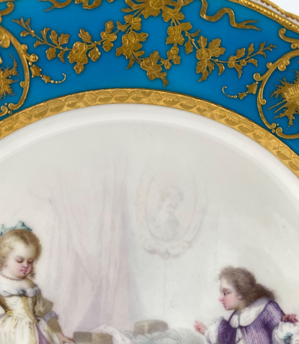 Mintons porcelain plate, signed L.E. Sieffert, c. 1880. View VII