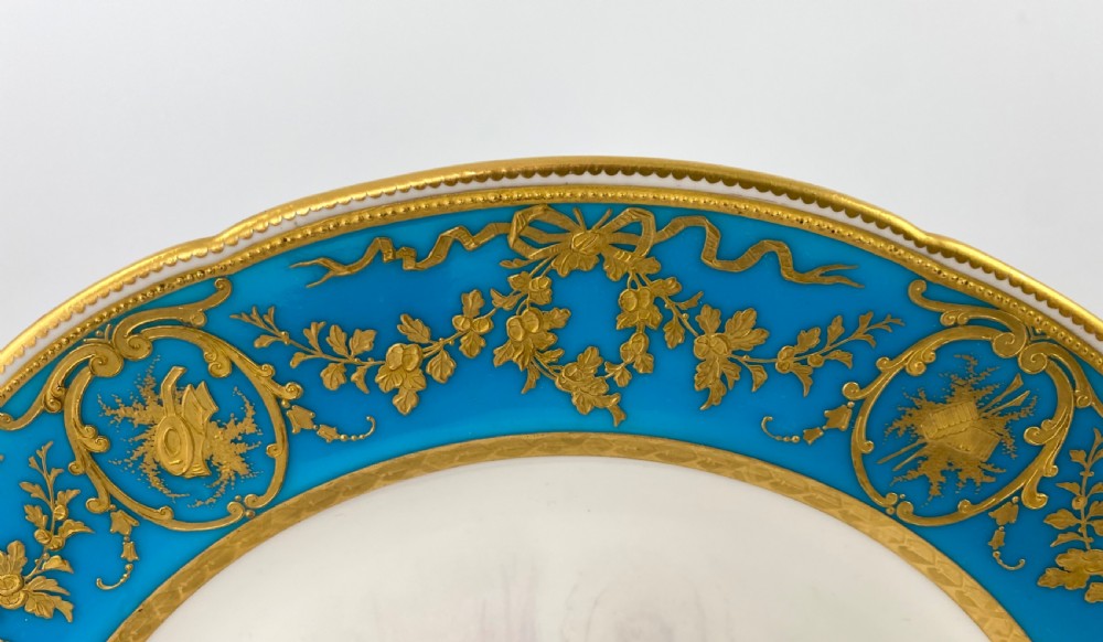 Mintons porcelain plate, signed L.E. Sieffert, c. 1880. View VIII