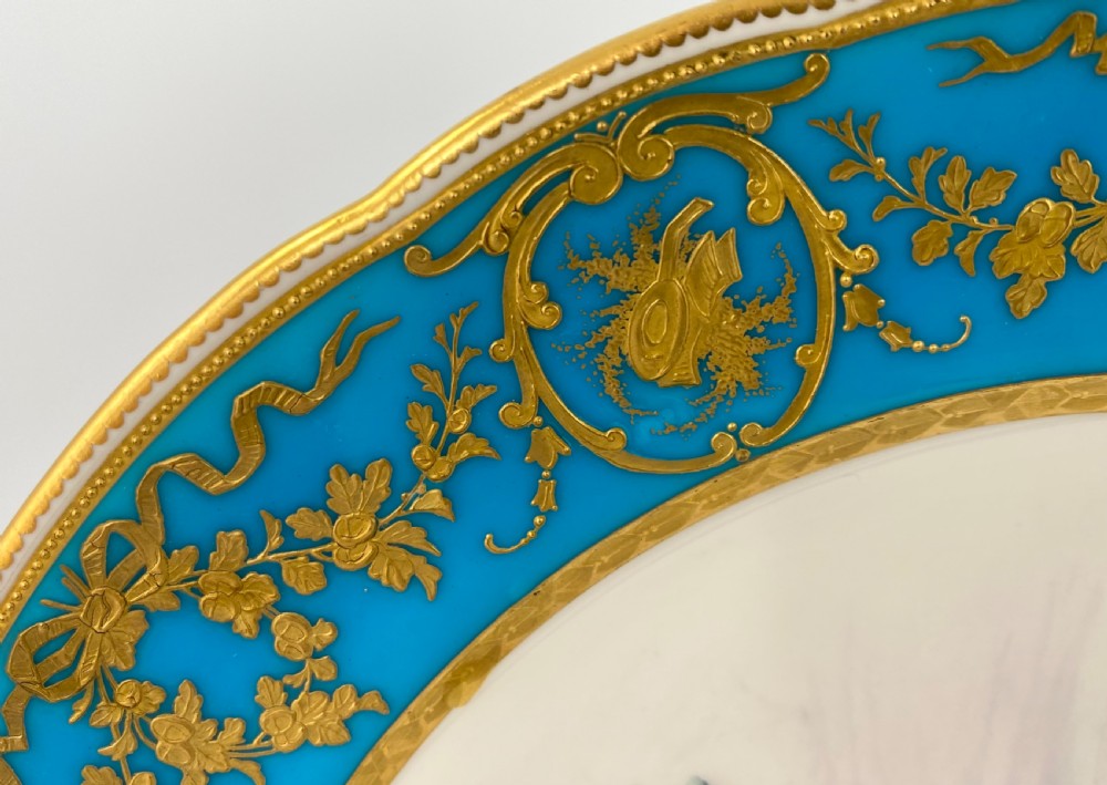 Mintons porcelain plate, signed L.E. Sieffert, c. 1880. View IX