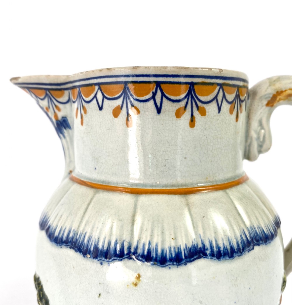 Prattware Hunting jug,  Staffordshire, c. 1810. View VI