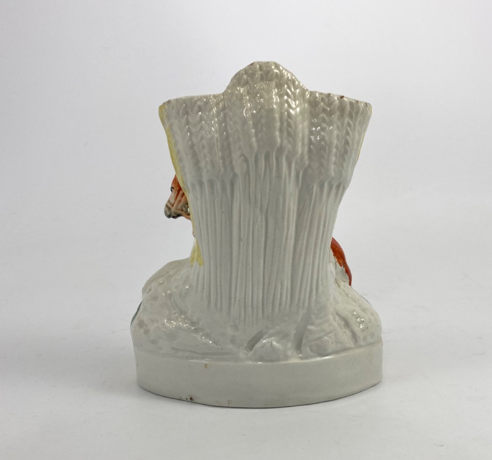 Rare Staffordshire pottery horse spill vase, c. 1860. View V