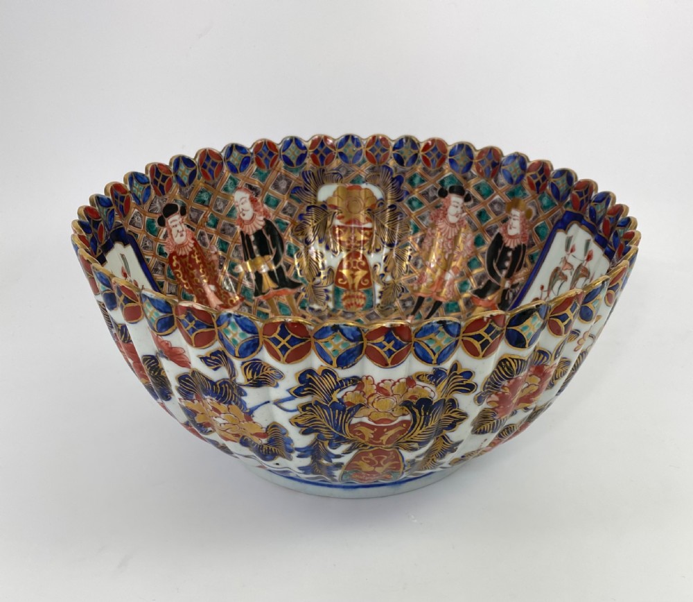 Japanese Imari  Black Ship bowl. 19th Century. View III