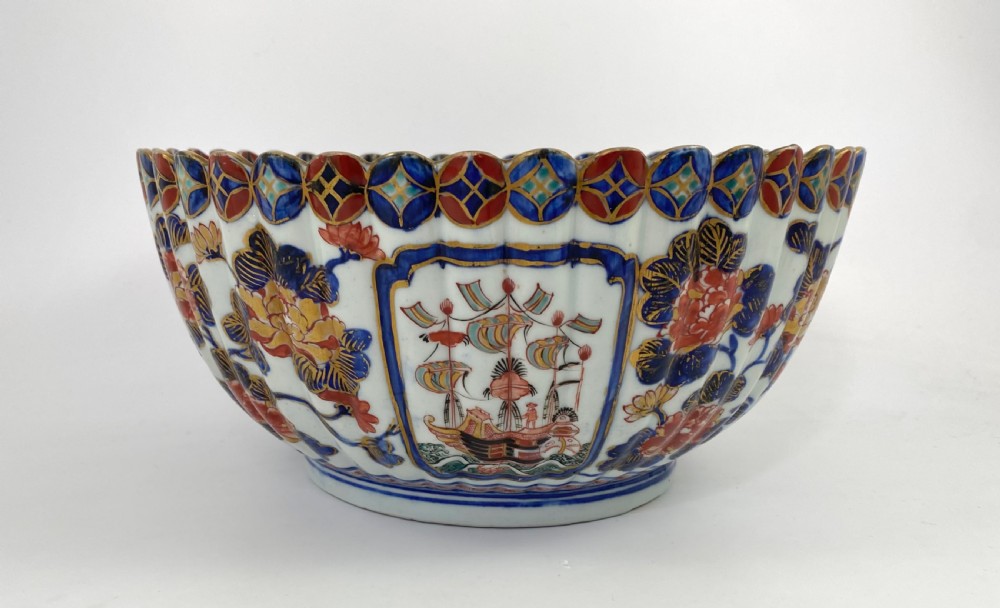 Japanese Imari  Black Ship bowl. 19th Century. View XII